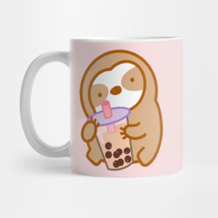 Cute Boba Milk Tea Sloth Mug